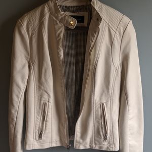 Black Rivet Faux Leather Jacket